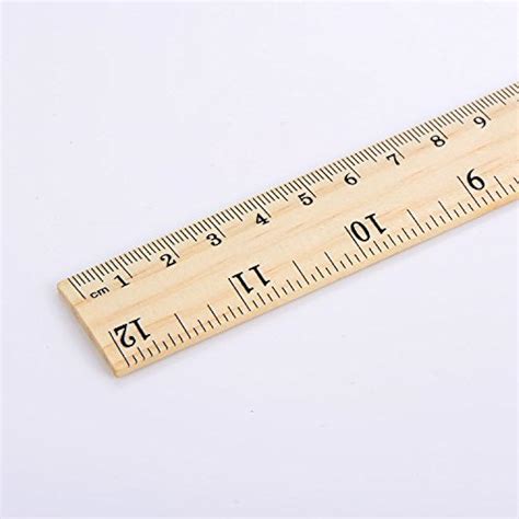 12 Pack Wood Ruler Student Rulers Wooden School Office Measuring Ruler