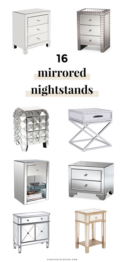 16 Gorgeous Mirrored Nightstands For A Glamorous Bedroom