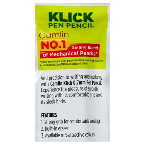 Buy Camlin Klick Pen Pencil Mm In Wholesale Price Online B B