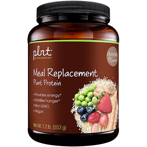 Plnt Meal Replacement Plant Protein Chocolate 14 Servings Protein