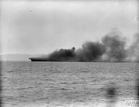 The Sinking Of Hms Ark Royal 13 November 1941 On Board An Escorting