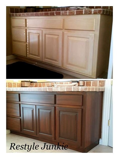 Gel Stain Kitchen Cabinets Before After Things In The Kitchen