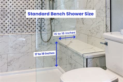 shower bench dimensions size guide designing idea