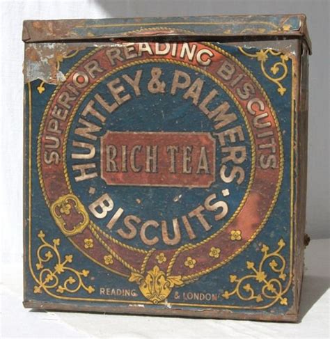 Huntley Palmer S Tea Biscuits Tin I Have One Very Similar Vintage Tins Vintage Labels Rich Tea