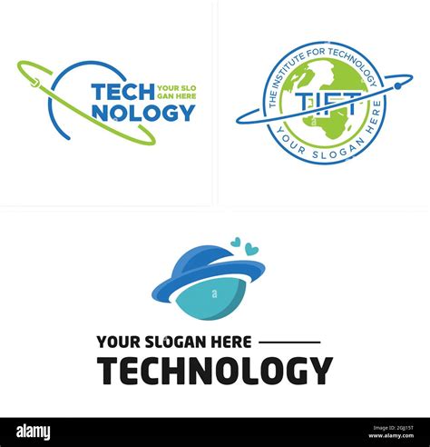 Technology World Planet Logo Design Stock Vector Image And Art Alamy