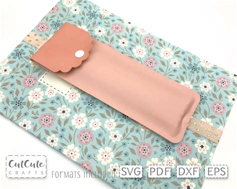 Pencil Case Template Svg For Notebook Or Planner Pencil Etsy Australia