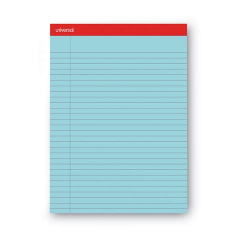 Colored Perforated Ruled Writing Pads Widelegal Rule 50 Blue 85 X