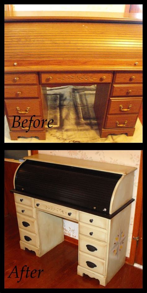 A roll top desk painted with annie sloan chalk paint in. Hand painted roll top desk, have one that so needs this ...