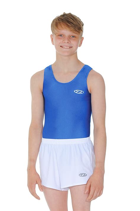 The Zones Boys And Mens Gymnastics Leotard In Black Red Royal Navy