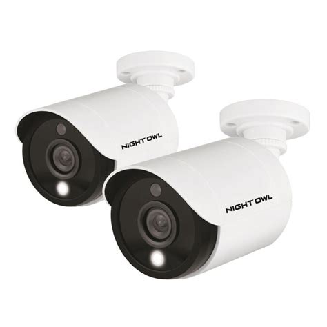 Night Owl 2pk Hd Cam W Det Lgt In The Security Cameras Department At