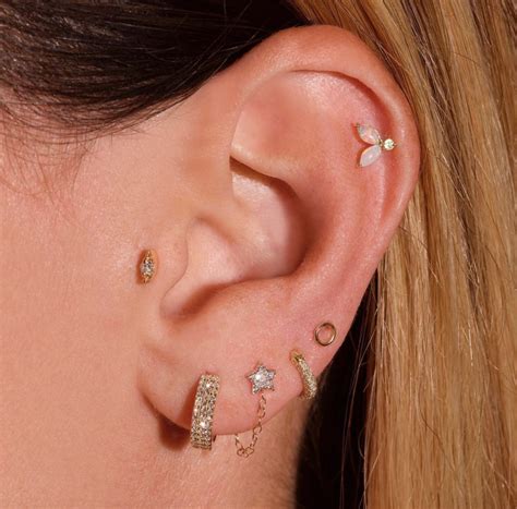 Best Types Of Ear Piercings To Try In 2020 Tragus Piercing Earrings