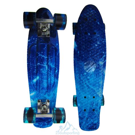 Before riding a penny board, perfect your stance by practicing on a flat surface. 22''Cruisers Skateboard Penny Style Board Graphic Galaxy ...