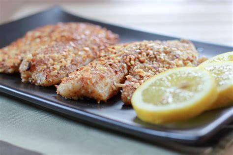 Combine spices like garlic, paprika and black pepper with chopped almonds, bread crumbs and. Almond Crusted Tilapia Recipe | Simply Being Mommy
