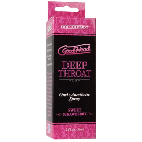 Goodhead Sweet Strawberry Deep Throat Oral Anesthetic Spray