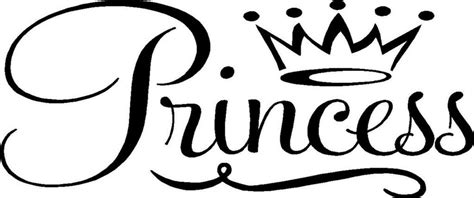 Pink bedroom themes for girls. Princess With Crown Girls Bedroom Wall Vinyl Decal Sticker ...