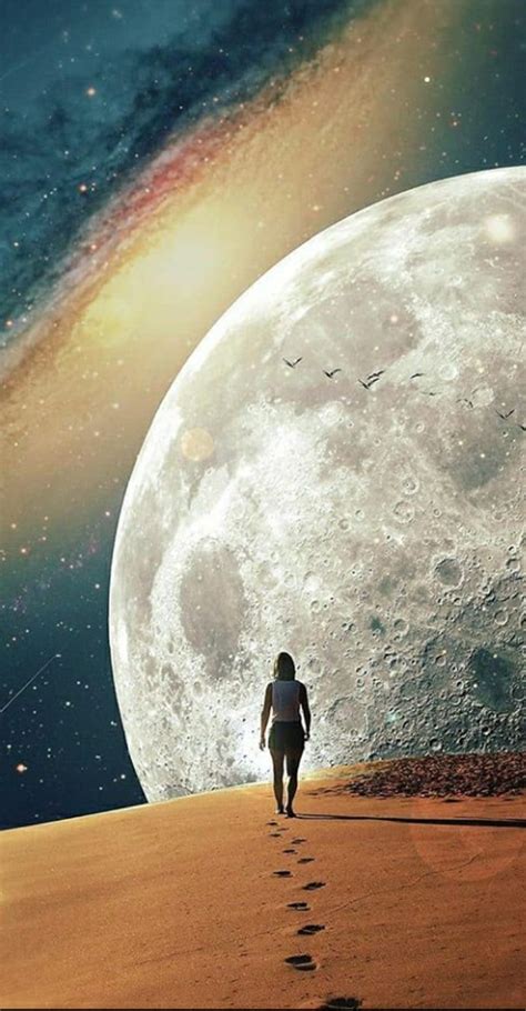 alone alone alone girl girl lonely mood moon planet sad sand space hd phone wallpaper