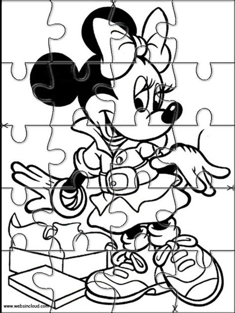 Using sharp scissors or exacto knife, cut out the cardboard along the puzzle template lines. Disney Jigsaw to cut out 148