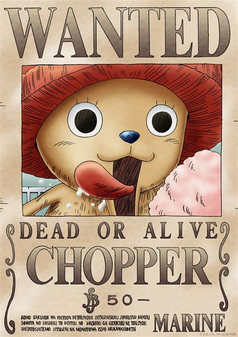 Se Busca Una Pieza Dead Or Alive Poster Chopper Con Licencia Oficia The Nerd Cave