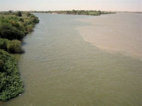 The Confluence Of The Blue Nile And White Nile In Khartoumthis Is Also