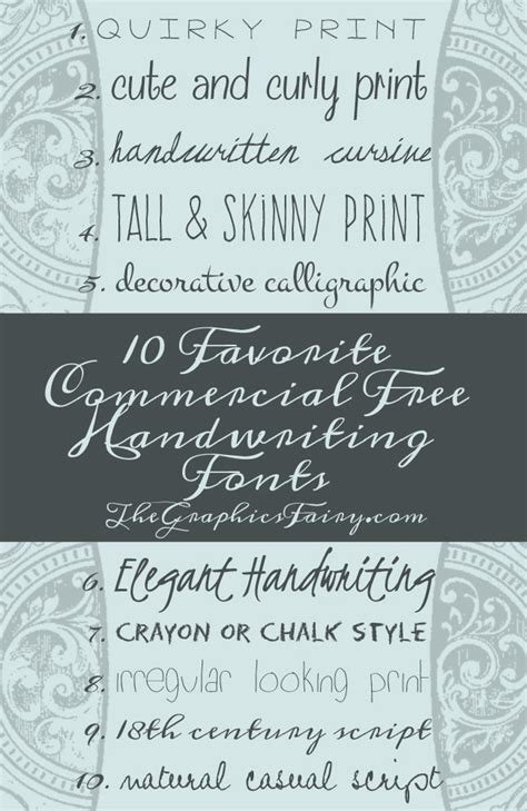 Make sure to initially unzip the file the download. 10 Commercial Free Handwriting Fonts! - The Graphics Fairy