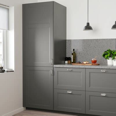 It may be completed with forbattra cover panels toekicks and decorative strips in matte white. AXSTAD Grey Kitchen - IKEA