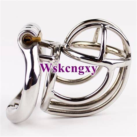 Unique Design Male Chastity Devices Stainless Steel Bend Cage Chastity