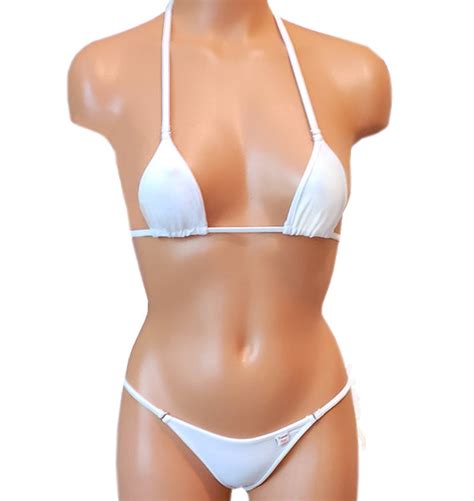 xposed skinz bikinis x100 vixen g string micro bikini thong white