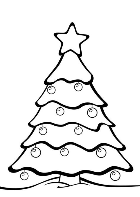 Kleurplaat kerstboom. Gratis kleurplaten om te printen afb 28163.