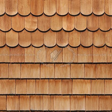 Wood Shingle Roof Texture Seamless 03831