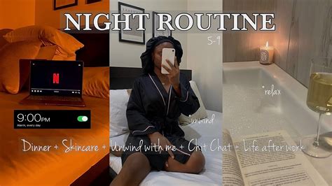 My Night Routine Unwind With Me Dinner Skincare Routine Calm Relaxing YouTube