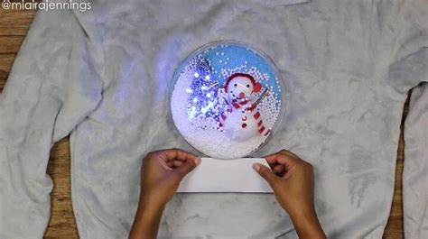 Diy 3d Light Up Snow Globe Ugly Christmas Sweater Upstyle