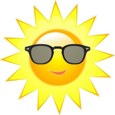 Sun With Sunglasses Cliparts Co