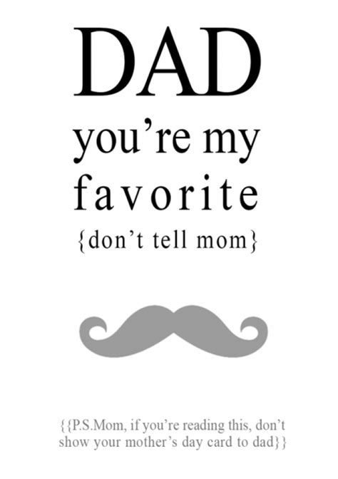 Dad Youre My Favorite Funny Printable Freebie Fathersday Fathers