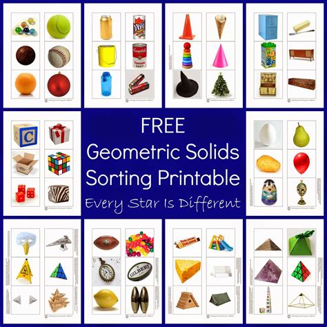 Every Star Is Different 3 Dimensional Shapes Activities And Printables