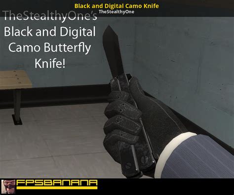 Black And Digital Camo Knife Team Fortress 2 Mods