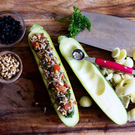 This vegan zucchini bacon recipe has helped us transition to a healthier lifestyle. Zucchini Boats - Dreamy Leaf | Dairy free cooking, Eating ...