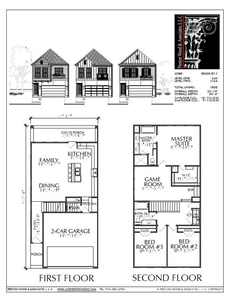 To make it even better, there's no registration required, so we can download at will. Two Story Home Plan E8005 B1.1 | Two story homes, House ...