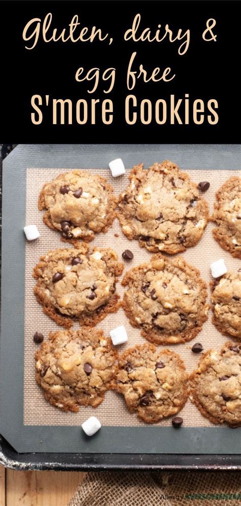 In a small bowl combine egg replacer with water and add into dough, ensuring a thorough mix. Gluten, Dairy, Egg & Nut-free S'mores Cookies | Recipe | Egg free cookies, Egg free desserts ...