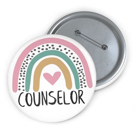 Counselor T School Counselor Pin Guidance Counselor Etsy