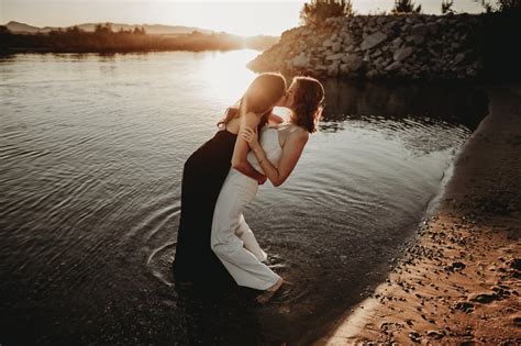 Sexy River Beach Engagement Photo Shoot Popsugar Love And Sex