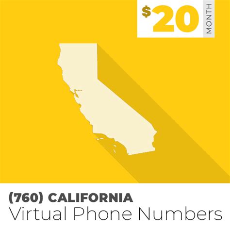 760 Area Code Phone Numbers For Business 20month