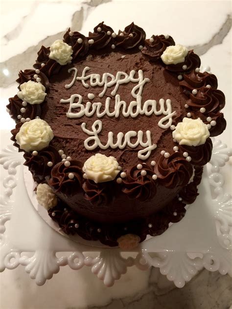 Birthday cake chocolate asda naturallycurlye com. Elegant Chocolate Birthday Cake - CakeCentral.com