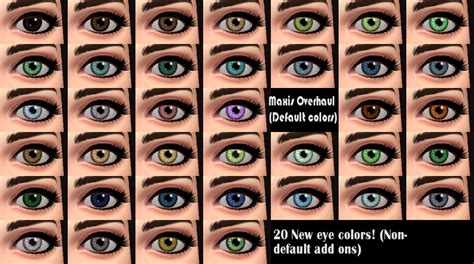 My Sims 4 Blog More Realistic Looking Eye Colors
