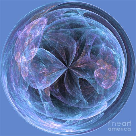 Light Blue Music Orb Digital Art By Elisabeth Lucas Fine Art America