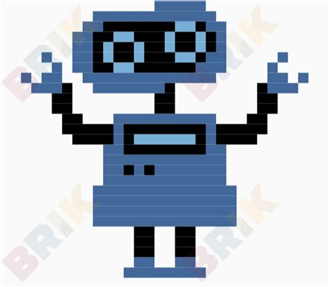 Liberated pixel cup (lpc) base assets (sprites & map tiles). Robot Pixel Art - BRIK