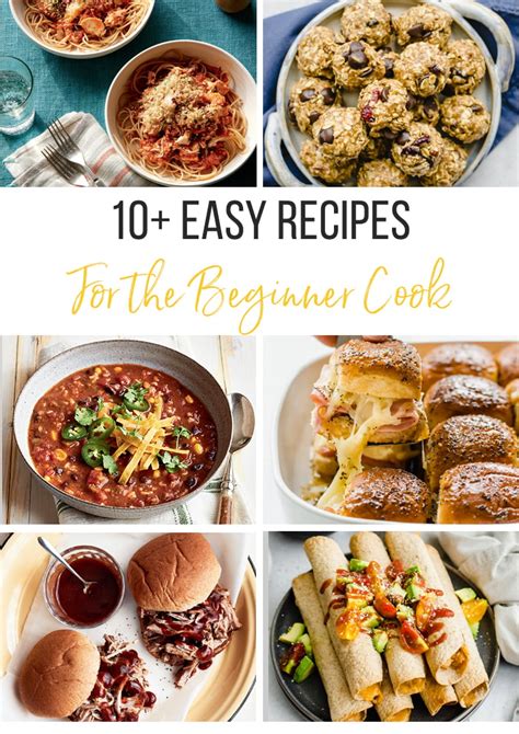10 Easy Recipes For The Beginner Cook Thriving Home