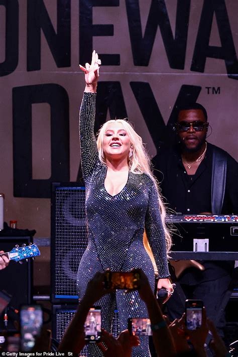 Christina Aguilera Dazzles At Pride Lives Stonewall Day 2023 Concert