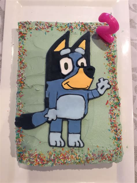 Bluey Birthday Cake Template