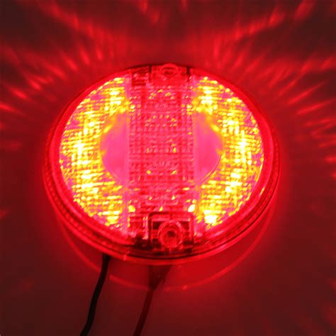 Universal Led Combination Rear Tail Stop Indicator Light Round