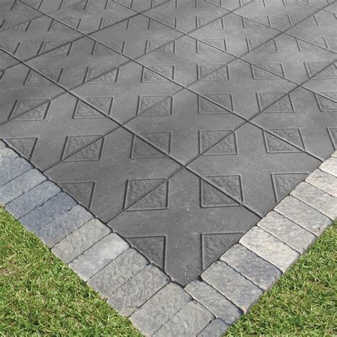 Insignia Browncharcoal Blend Concrete Patio Stone Common 16 In X 16
